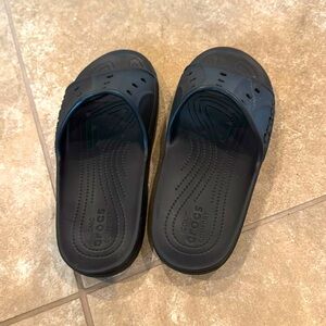 Men’s Croc Slip ons Sandals Black Size 12